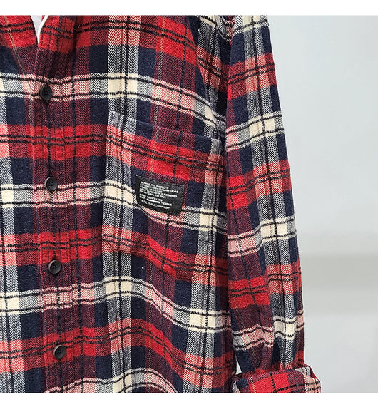 Camisa de Cuadros Verde en Algodón con Manga Larga - Image 16