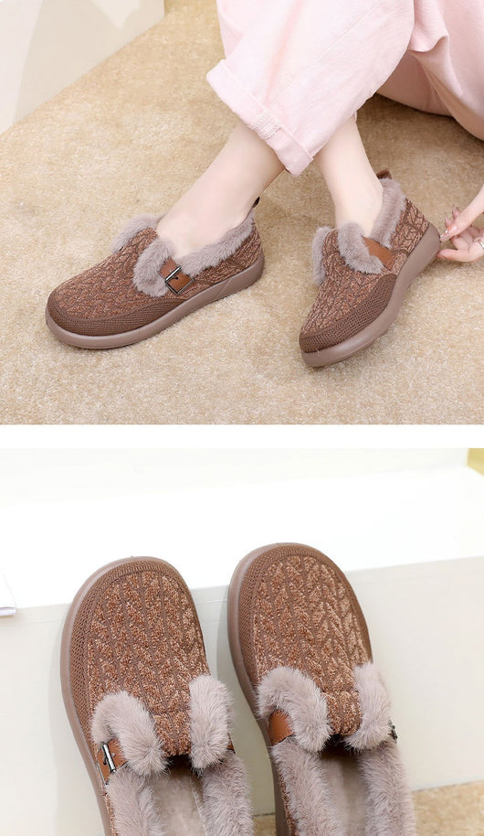 Zapatos de Algodón Aislados con Forro Polar Extra Grueso para Mujer - Image 27