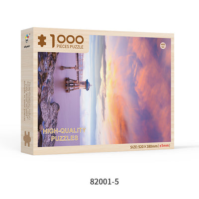 Puzzle de Madera para Adultos 1000 Piezas Formas Especiales Navidad Personalizado Juguete Educativo - Image 31
