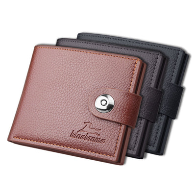 Billetera Corta para Hombre con Cierre Retro - Image 2