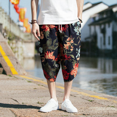 Pantalones Cropped Retro Holgados Talla Grande - Image 25