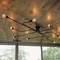 Lámpara de Techo Industrial Loft Retro Araña Hierro Forjado Decorativa