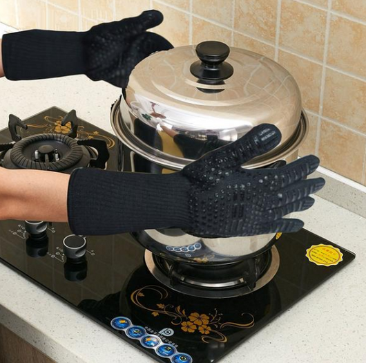 Guantes Aislantes Resistentes al Calor para Parrilla, Horno y Microondas - Image 4