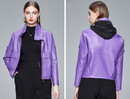 Chaqueta de Cuero Estilo Coreano para Mujer - Abrigo PU Elegante - Image 3