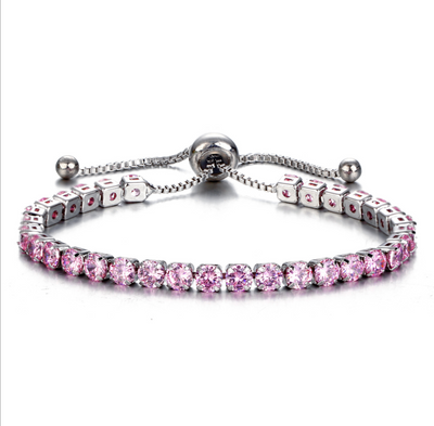Pulsera de Cristal con Deslizador Ajustable - Joyería Chapada en Oro para Mujer - Image 16