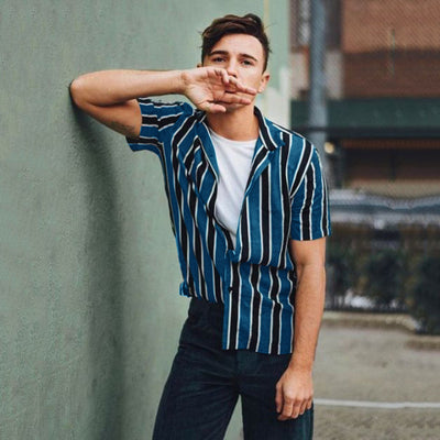 Camisa Casual de Rayas para Hombre - Image 4