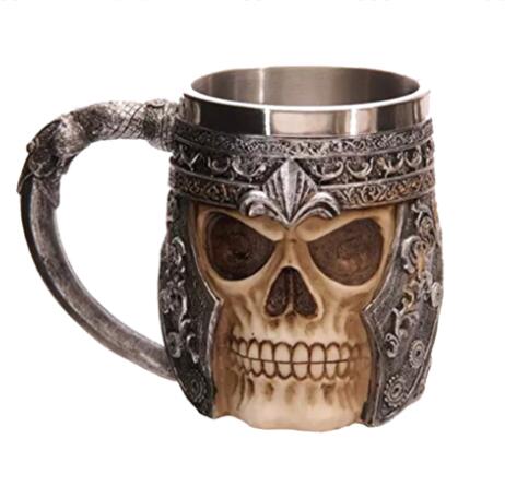 Taza Cráneo TYR'S CHALICE - Diseño Vikingo Legendario