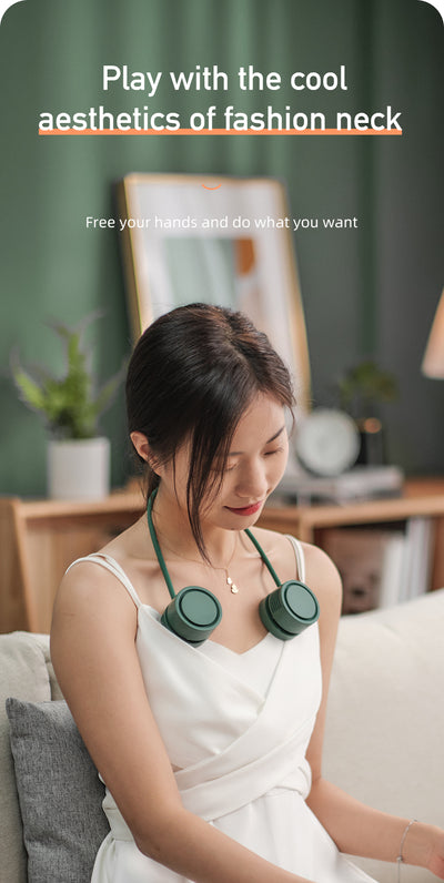 Ventilador Portátil de Cuello sin Aspas con USB y Aromaterapia - Image 10