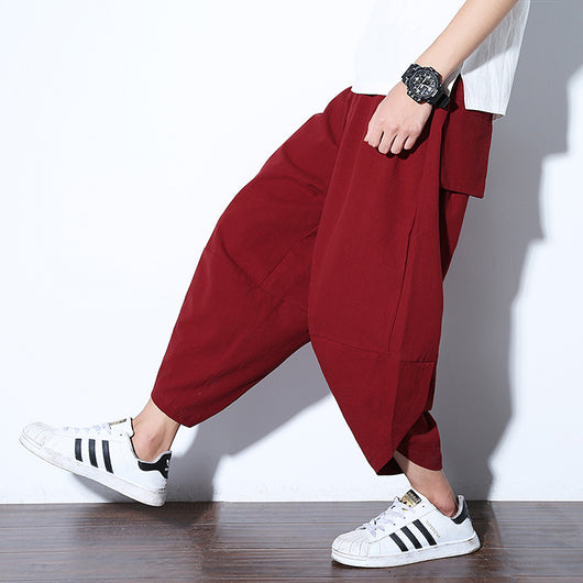 Pantalones Harem Vintage para Hombre - Comodidad y Estilo Retro - Image 21