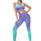 Conjunto de Yoga Tie Dye con Degradado de Colores
