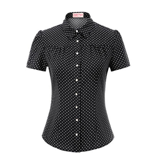 Camisa de Manga Corta con Lunares Estilo Moderno - Image 2