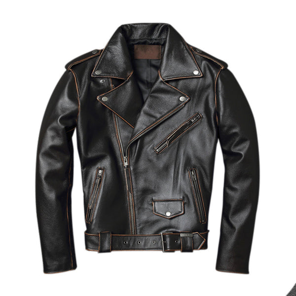 Chaqueta de Cuero para Motociclista Harley Estilo Clásico