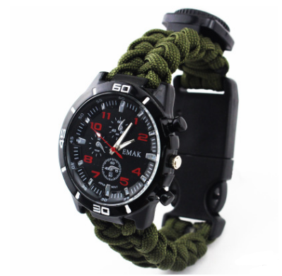 Reloj de Supervivencia Multifuncional con Brújula, Termómetro y Kit de Rescate - Image 7