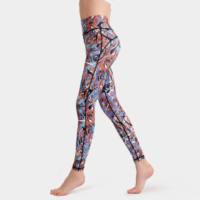 Pantalones de Yoga Estampados de Secado Rápido - Image 36