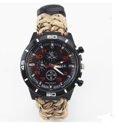 Reloj de Supervivencia Multifuncional con Brújula, Termómetro y Kit de Rescate - Image 11