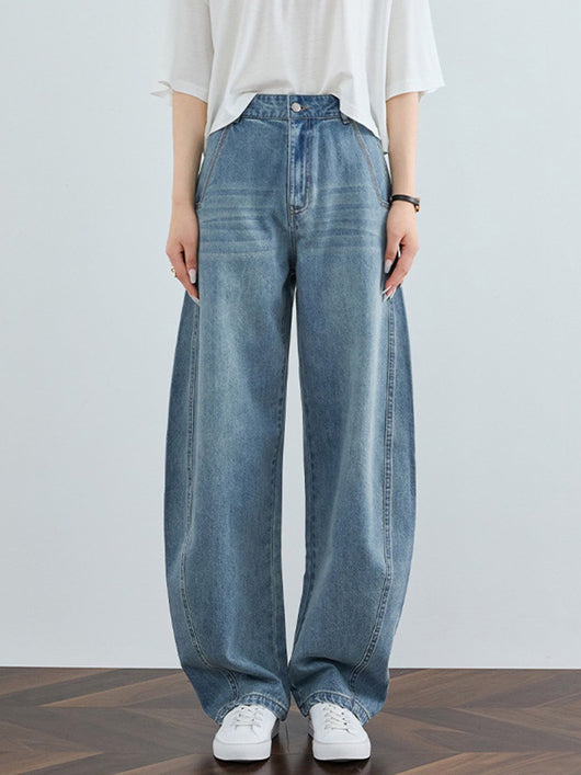 Pantalones Jeans Anchos Deconstructruidos - Estilo Casual Holgado Banana - Image 31