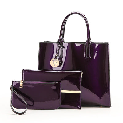Bolso Maternal de Charol Brillante con Compartimentos Inteligentes - Image 6
