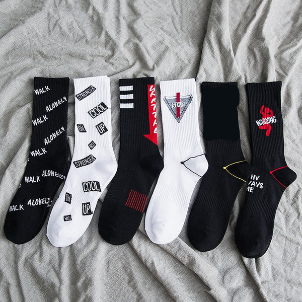 Calcetines Deportivos Hip-Hop Altos para Hombre
