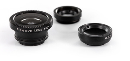 Lente Gran Angular 3 en 1 para Smartphone - Fisheye, Macro y Wide Angle