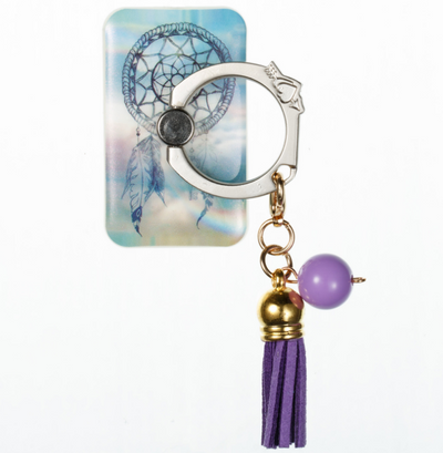 Anillo Soporte para Teléfono con Borlas Metálicas Pintadas a Mano - Image 15
