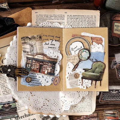Set de 40 Stickers Decorativos Retro 'Life Love Song' - 4 Diseños DIY - Image 4
