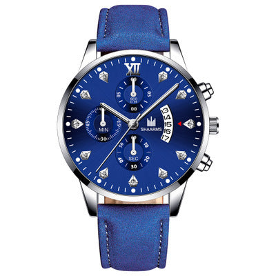 Reloj de Cuarzo para Hombre con Tres Esferas y Detalles de Diamantes - Image 8