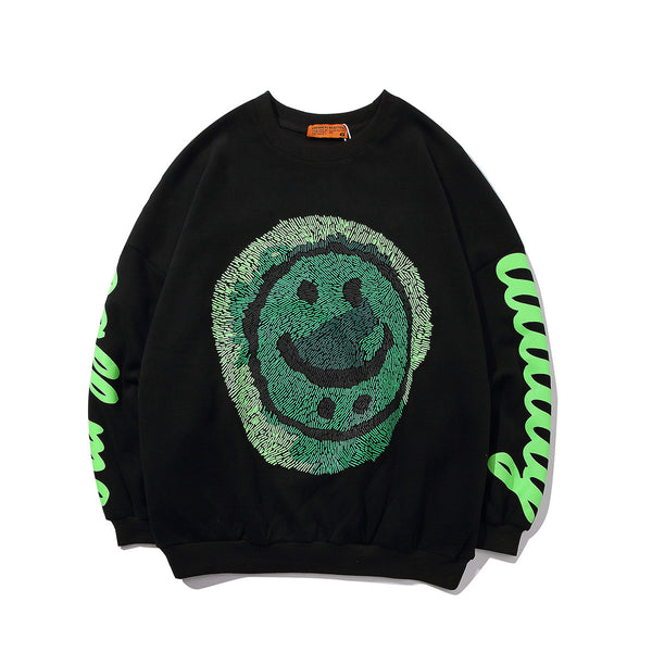 Sudadera Cuello Redondo Estampada
