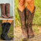Botas Retro con Tachas para Mujer