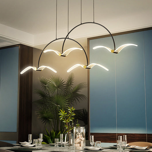Lámpara Colgante LED Gaviota Minimalista para Dormitorio - Image 11