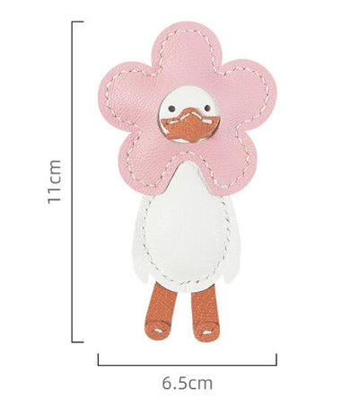 Llavero Pato de Cuero Hecho a Mano - Material DIY Artesanal - Image 7