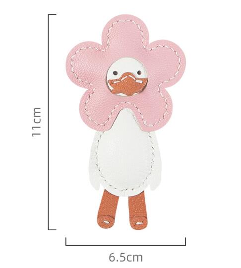 Llavero Pato de Cuero Hecho a Mano - Material DIY Artesanal - Image 7