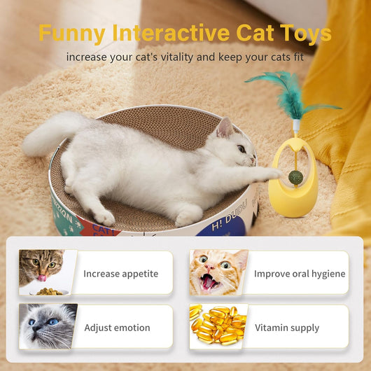 Juguete Interactivo para Gatos con Hierba Gatera y Pelotas Comestibles - Image 12