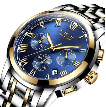 Reloj Deportivo Cronógrafo Tres Ojos Resistente al Agua - Image 4