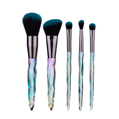 Set de Brochas de Maquillaje con Mango de Cristal Diamantado - Image 8