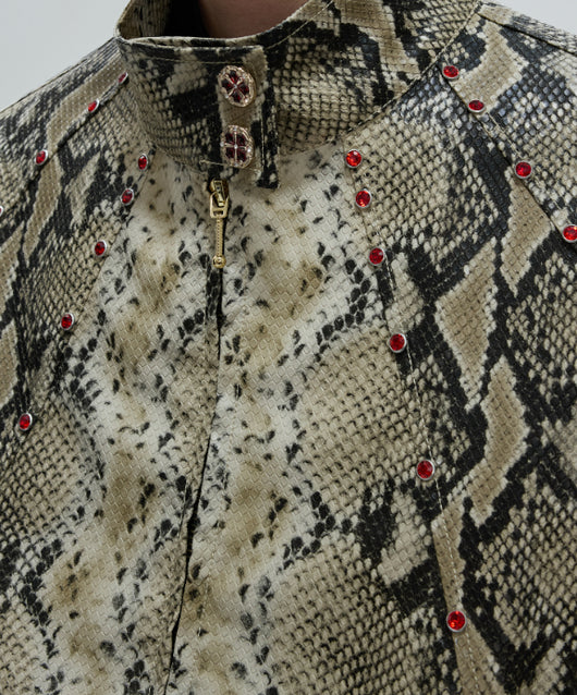 Chaqueta Corta Cuello Mao Bordada para Otoño - Image 21