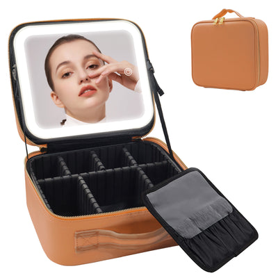 Maletín de Maquillaje Profesional con Espejo LED y Gran Capacidad de Almacenamiento - Image 23