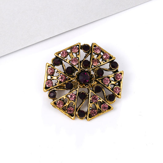 Broche de Aleación con Cristales de Fantasía Pequeño - Image 2