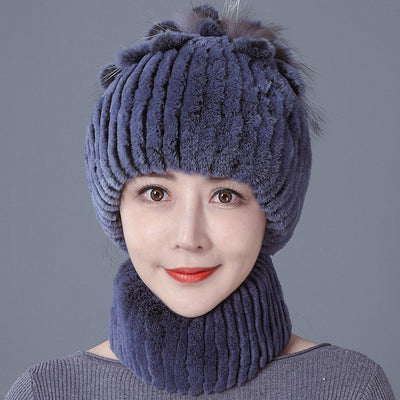 Gorro de Lana Floral con Protección Térmica para Oídos - Image 3