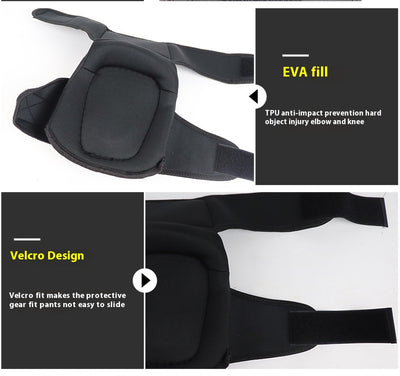 Protectores de Rodilla y Codo para Motocicleta, Bicicleta y Patines - Equipo de Protección Todoterreno - Image 15