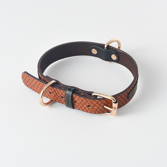 Collar de Cuero para Perro - Diseño Elegante y Resistente