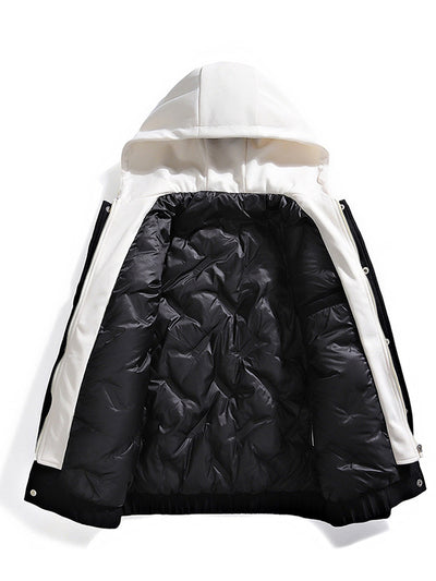 Chaqueta Acolchada Retro con Plumón Sintético Blanco - Image 8
