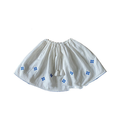 Pantalones Cortos de Algodón con Tirantes Bordados - Image 4