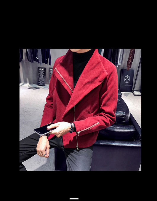 Abrigo de Lana Estilo Hong Kong para Hombre - Image 27