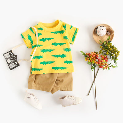 Traje de Verano para Niño con Diseño de Animales Cartoon - Image 2