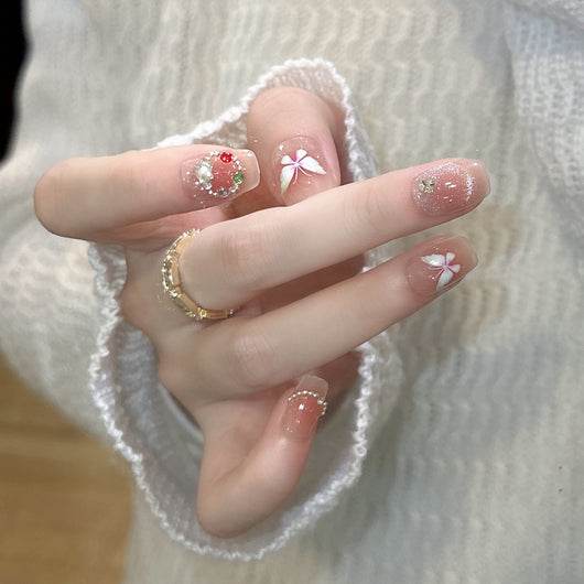 Uñas Postizas Cat Eye Rubor - Parches de Manicura Lista para Usar - Image 24