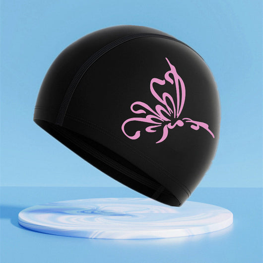 Gorro de Natación Elástico y Cómodo con Estampado Simple - Image 5