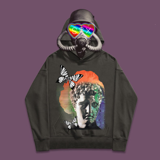 Sudadera con Capucha de Algodón Estampado Mariposas - Image 15
