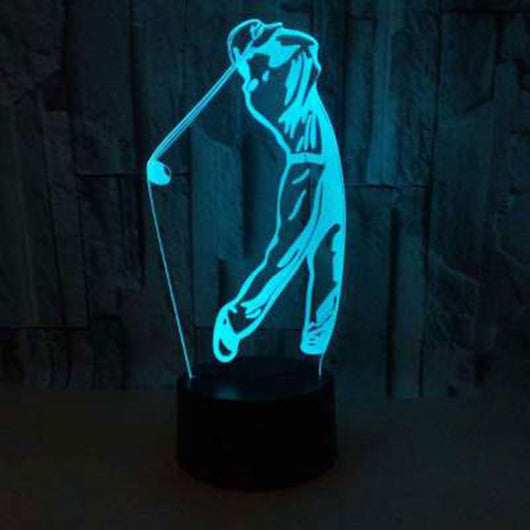 Lámpara LED 3D Nocturna Serie Jugador de Hockey - Image 3