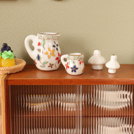 Tetera Cerámica Miniatura - Accesorios para Diorama y Decoración - Image 2
