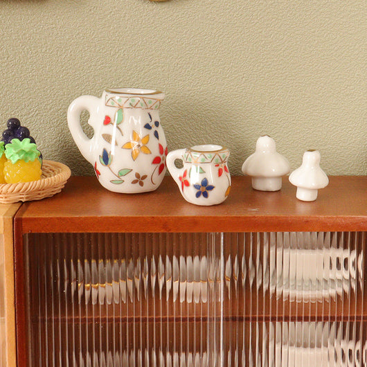Tetera Cerámica Miniatura - Accesorios para Diorama y Decoración - Image 2